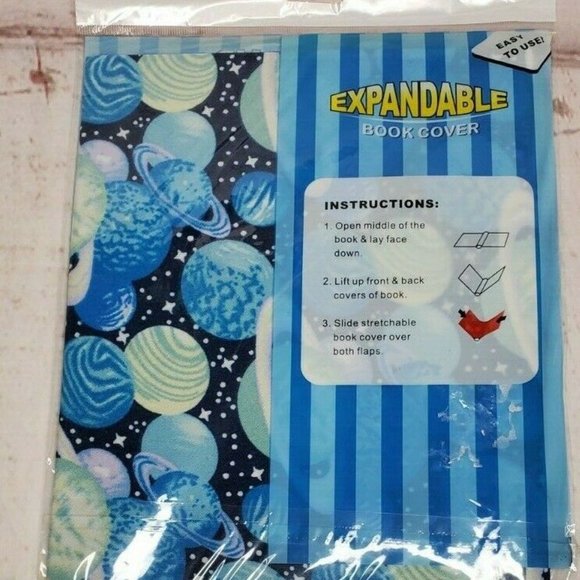 Expandable Jumbo Book Cover Space Design - Picture 5 of 6